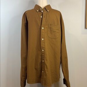 GAP Brown Casual Button Down Shirt with Classic Collar
